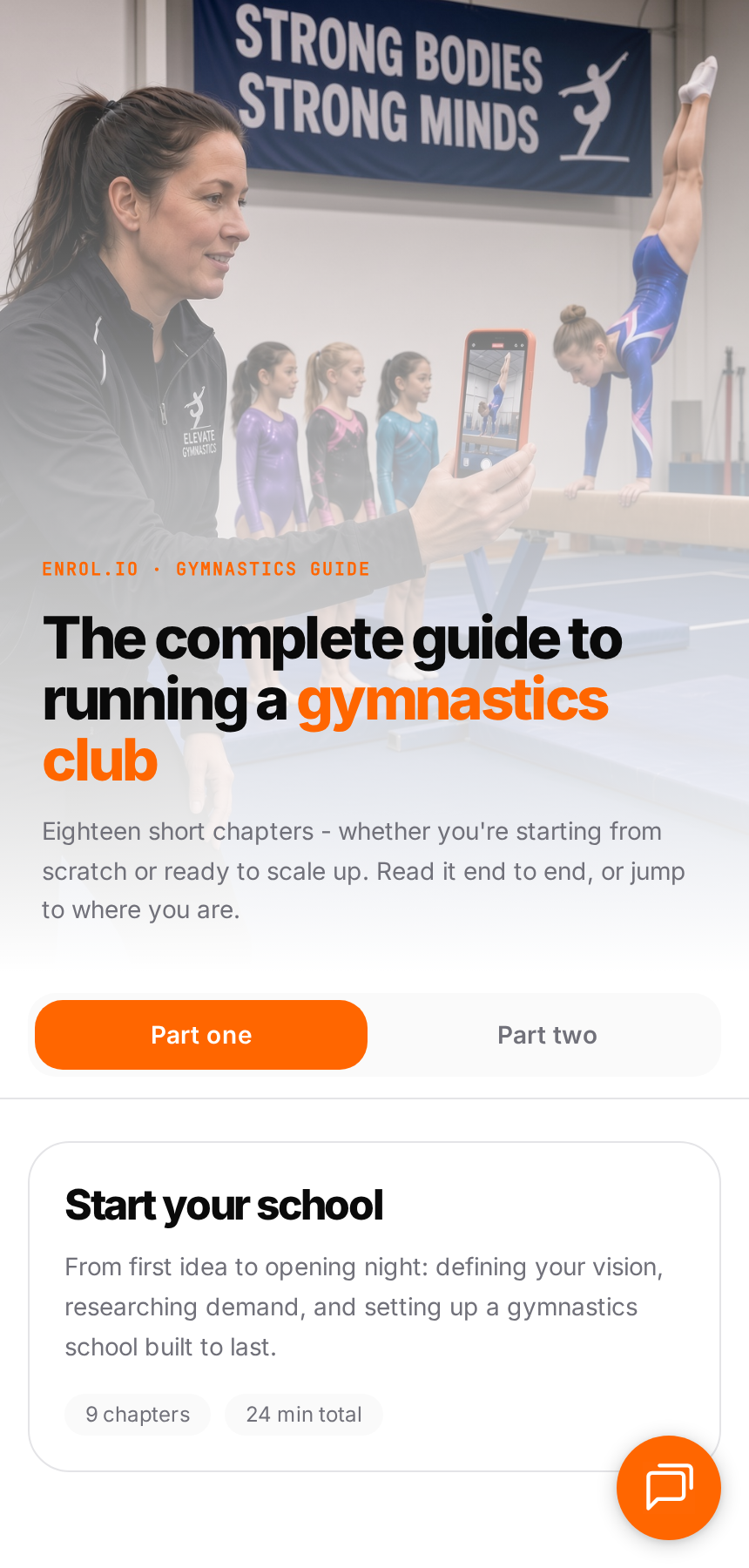 Preview of the Enrolio gymnastics playbook